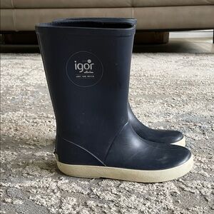 Igor Kids Navy Blue Rain Boots